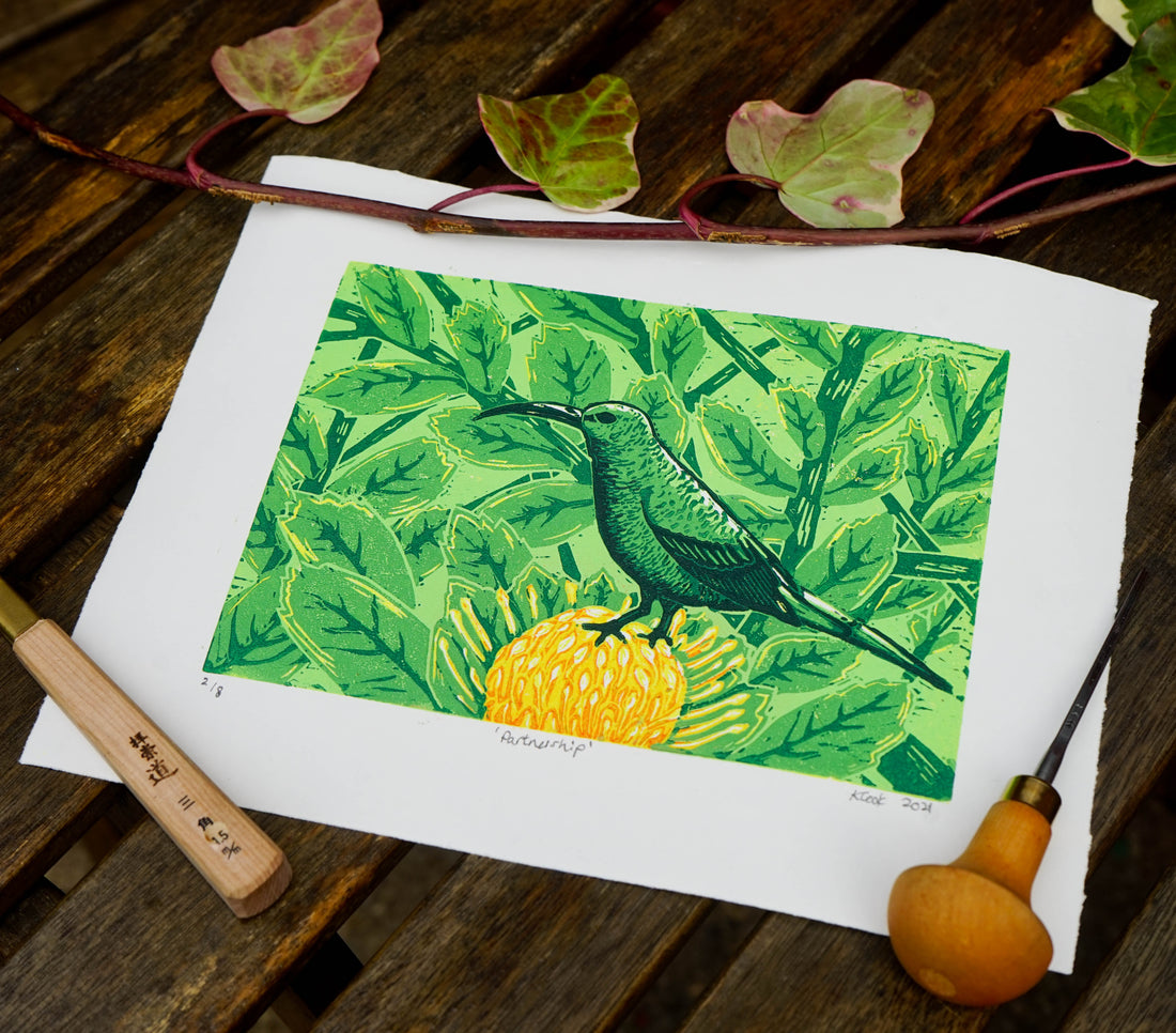 Meet the linocut printmaker Midori Prints