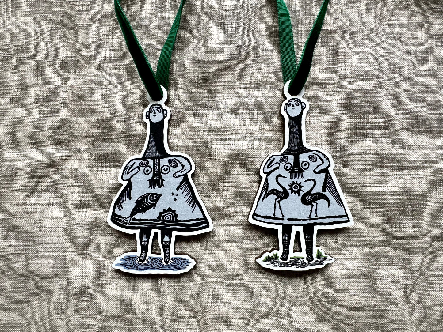 Wooden hanging decorations - Nature Goddess