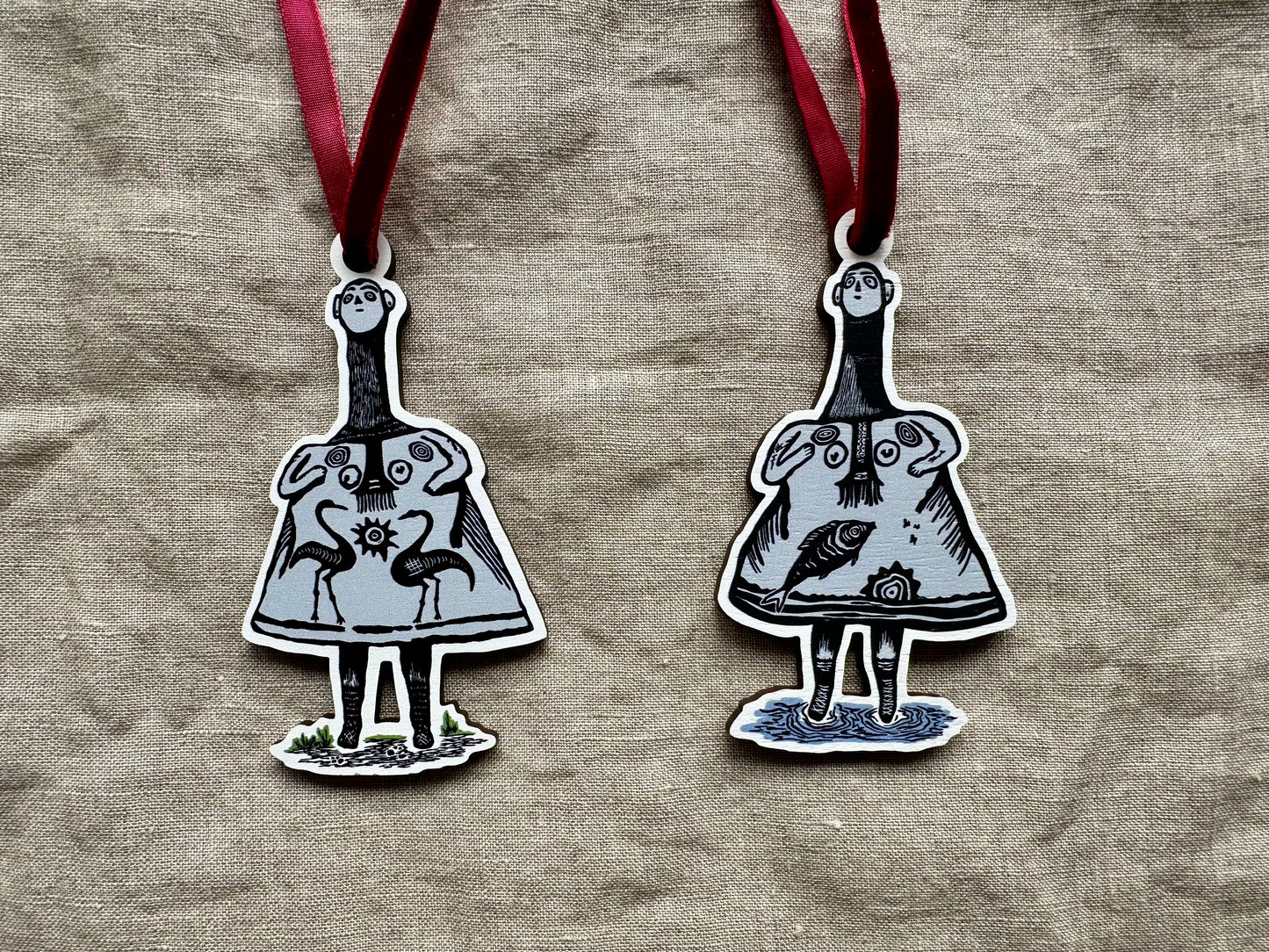 Wooden hanging decorations - Nature Goddess