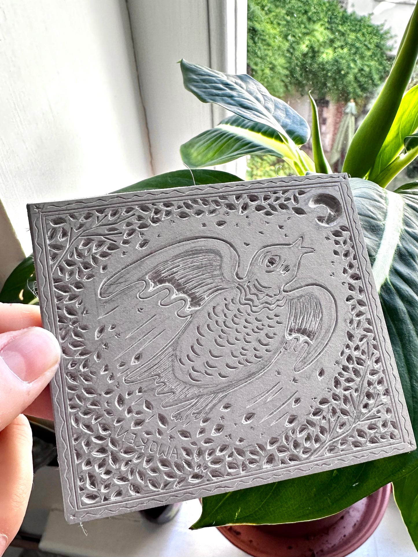 'Awoken' limited edition linocut print