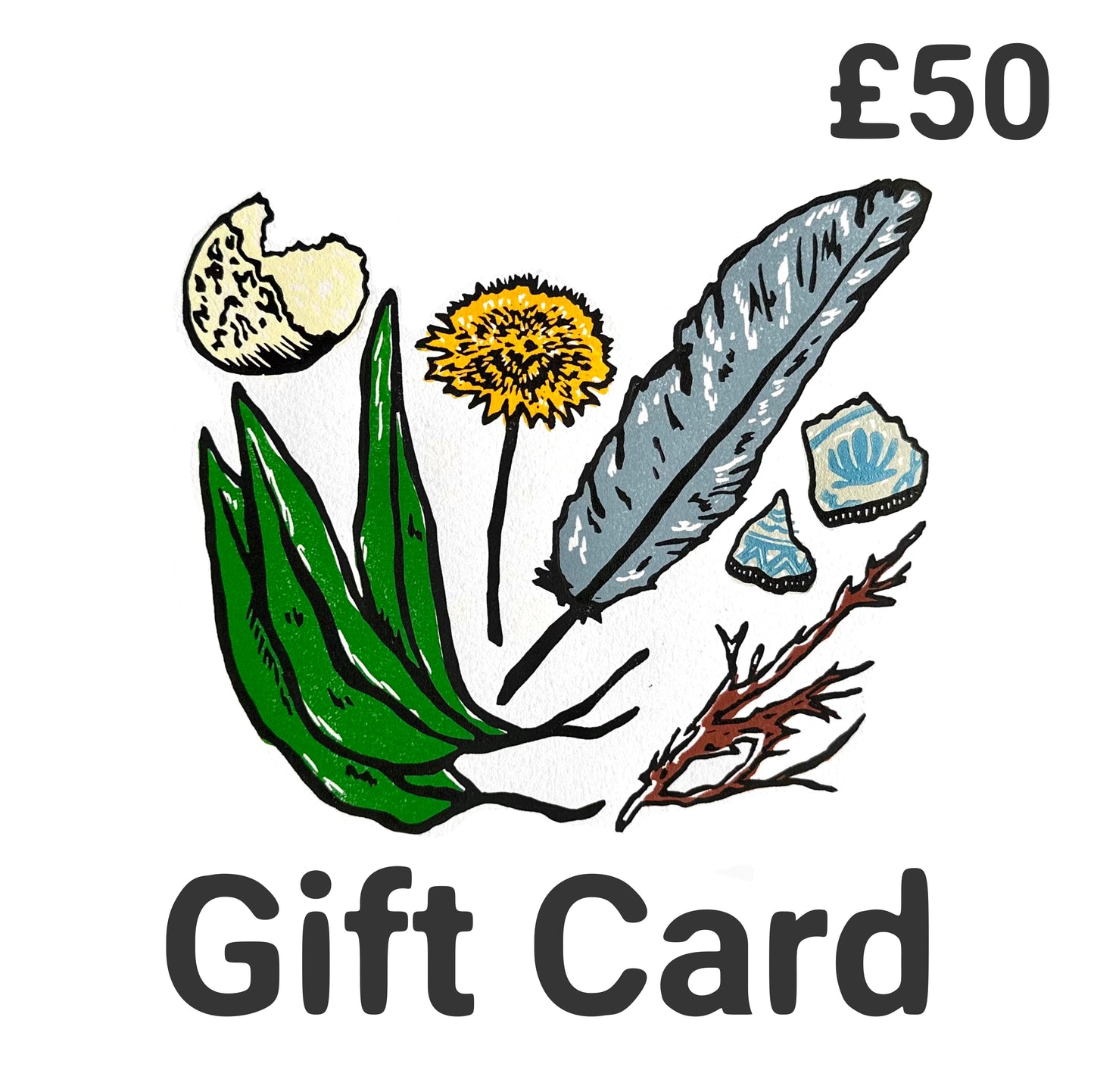 Stellabox Designs gift card linocut Norwich