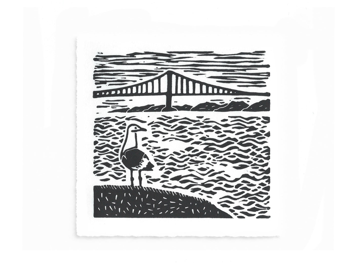 The TINY LANDSCAPES Collection - original linocut prints