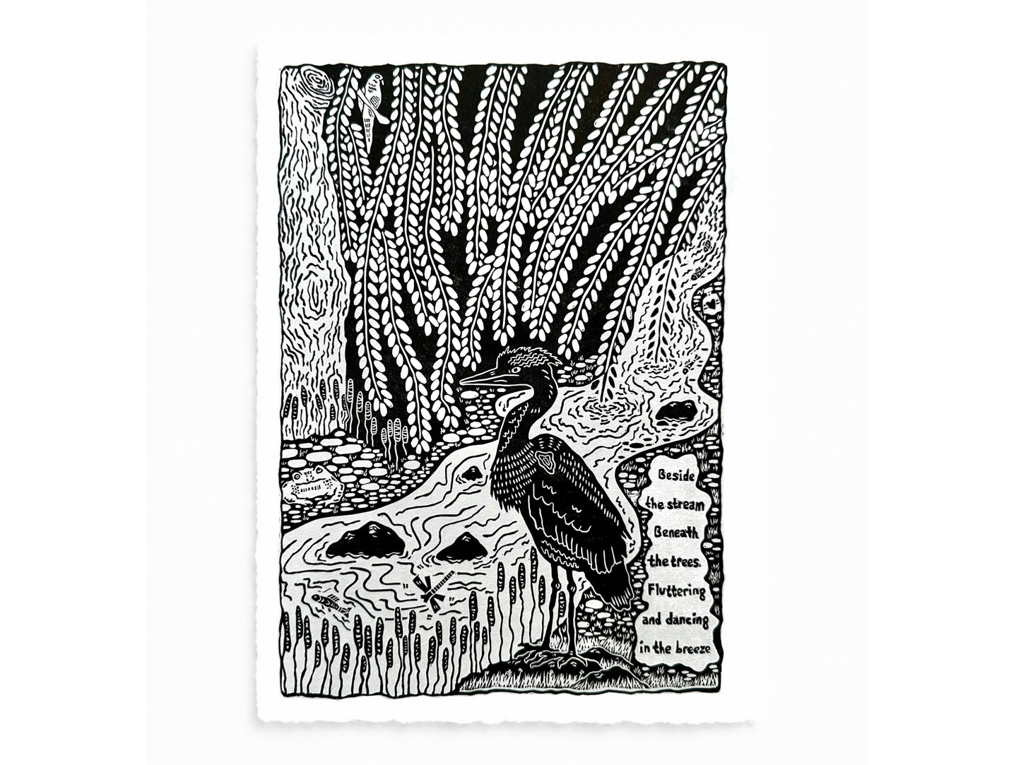 The WORDS Collection - original linocut prints