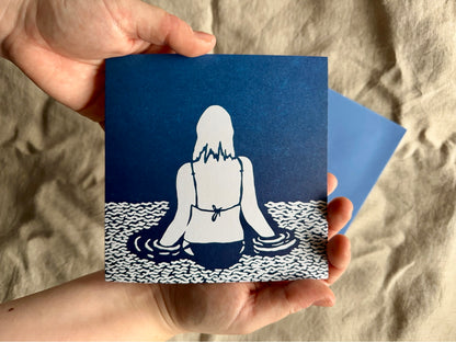 'Wild and Free' Greeting Card on Recycled paper