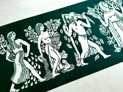 'Solstice' limited edition linocut print