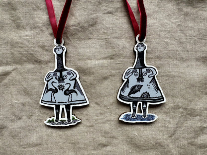 Wooden hanging decorations - Nature Goddess