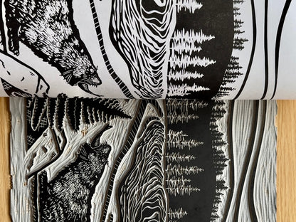 'Vancouver Island' limited edition linocut print