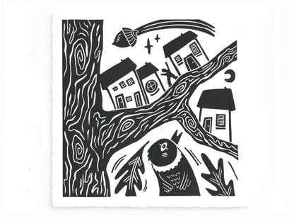 The FOLKLORE Collection - original linocut prints