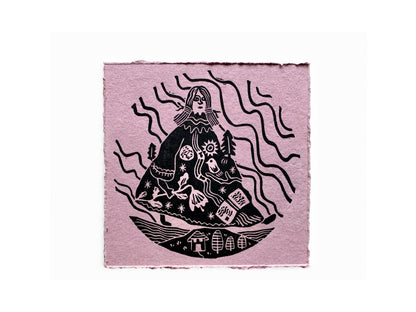 The FOLKLORE Collection - original linocut prints