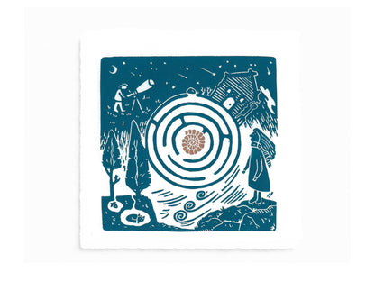 The FOLKLORE Collection - original linocut prints