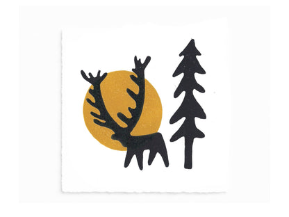 The FOLKLORE Collection - original linocut prints