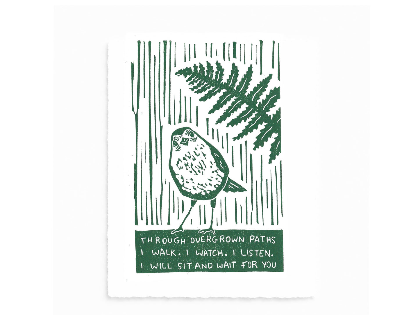 The WORDS Collection - original linocut prints