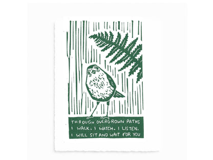 The WORDS Collection - original linocut prints
