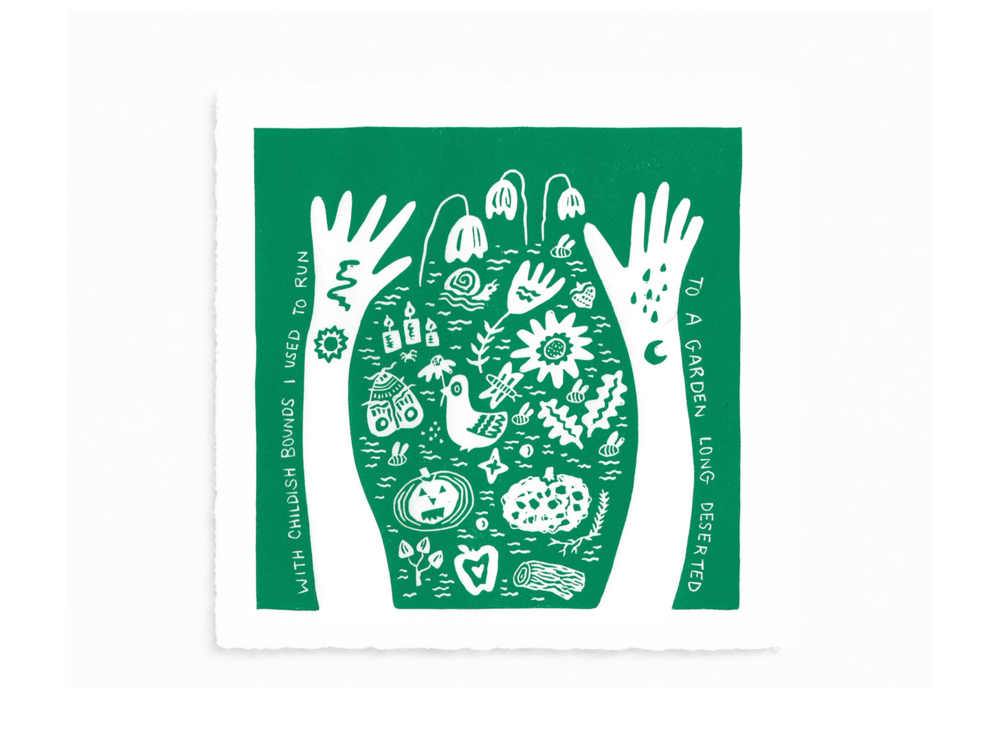 The WORDS Collection - original linocut prints