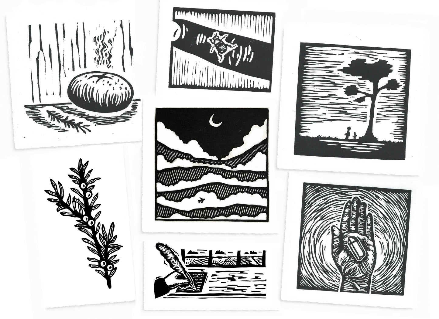 The MONO Collection - original linocut prints