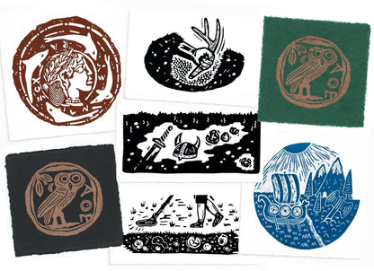 The HISTORY Collection - original linocut prints