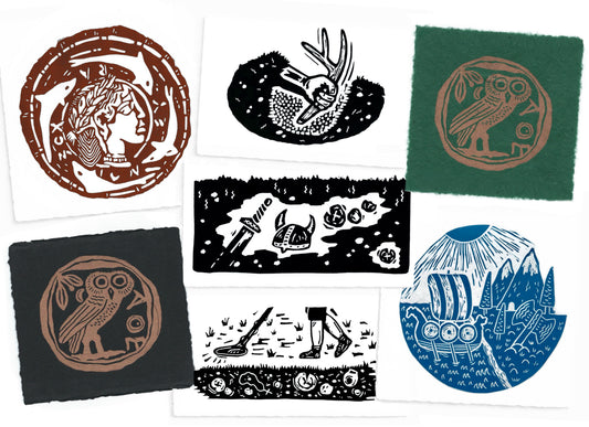 The HISTORY Collection - original linocut prints