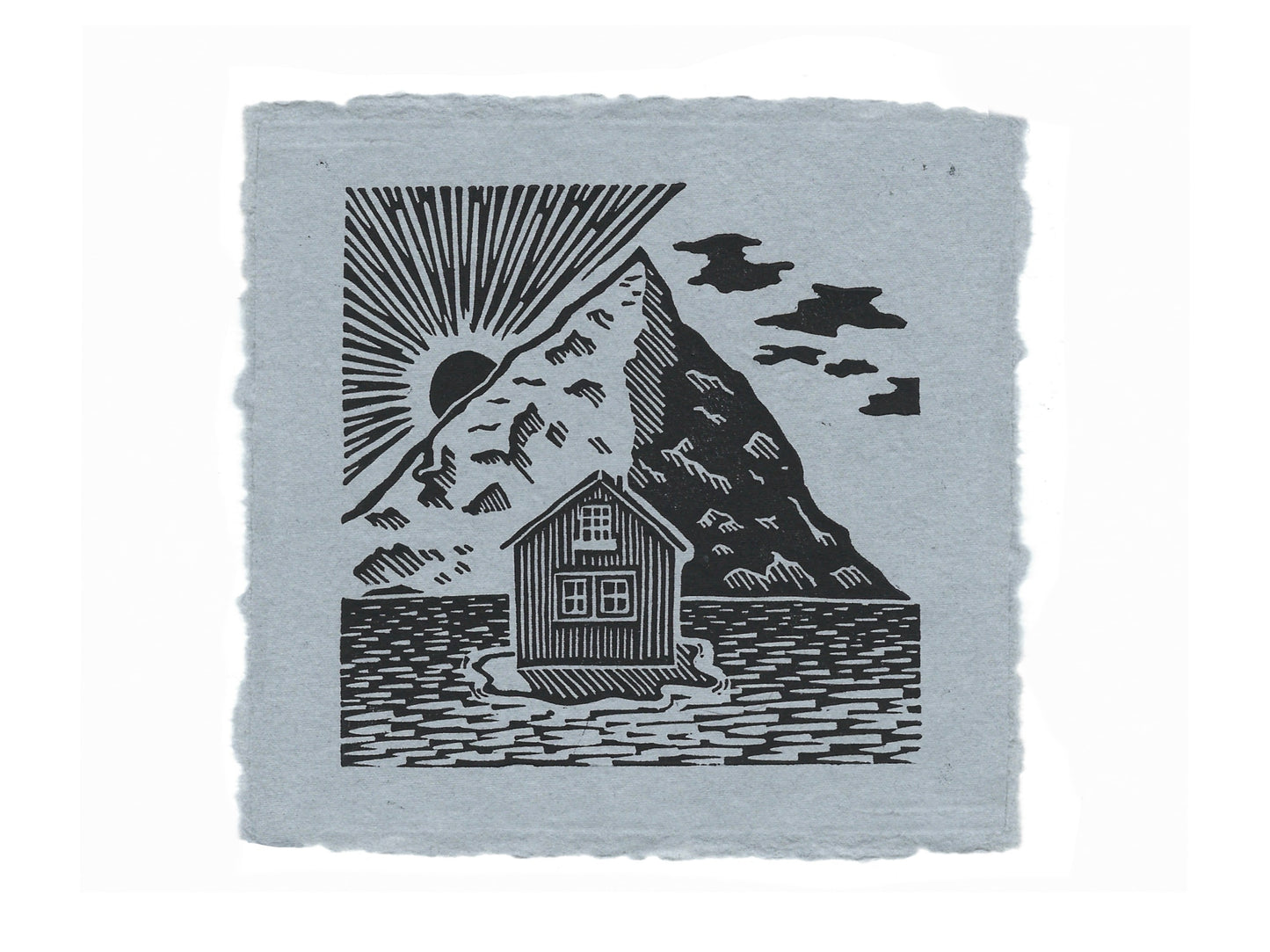 The TINY LANDSCAPES Collection - original linocut prints