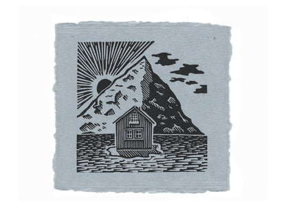 The TINY LANDSCAPES Collection - original linocut prints