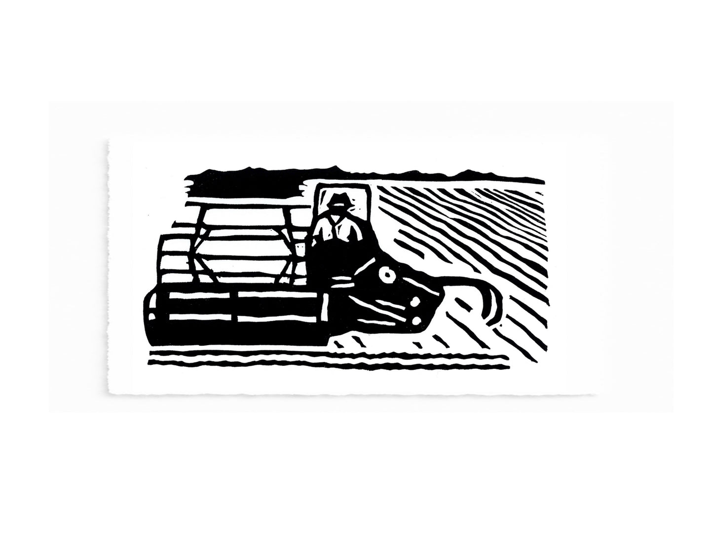 The TINY LANDSCAPES Collection - original linocut prints