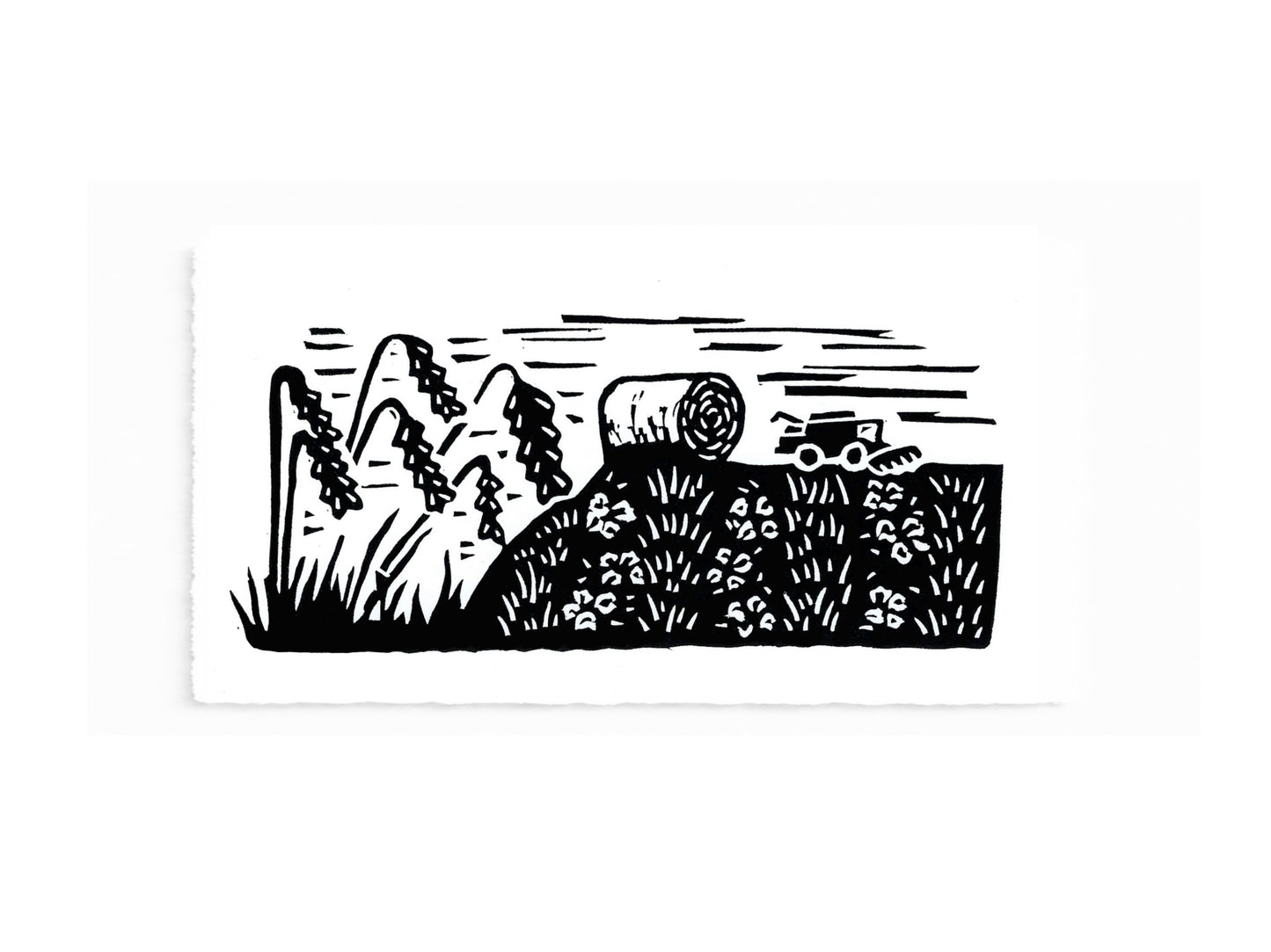 The TINY LANDSCAPES Collection - original linocut prints