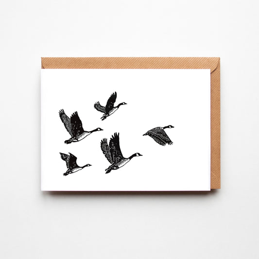 'Fly Away Home' Greeting Card on Recycled paper