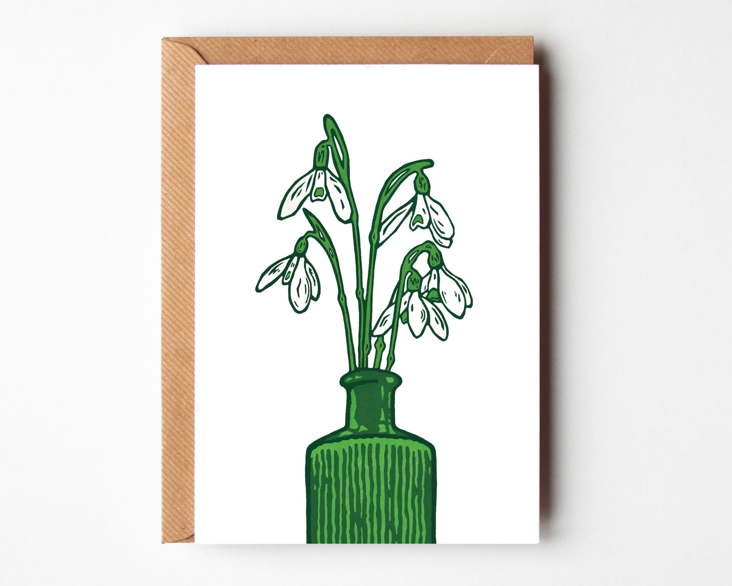 The British Wildlife Collection - linocut flowers and animals - blank greeting cards