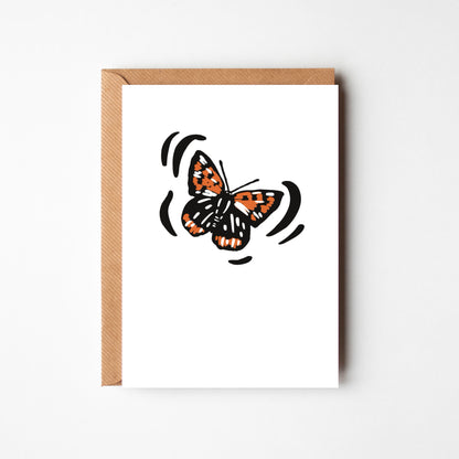 The British Wildlife Collection - linocut flowers and animals - blank greeting cards