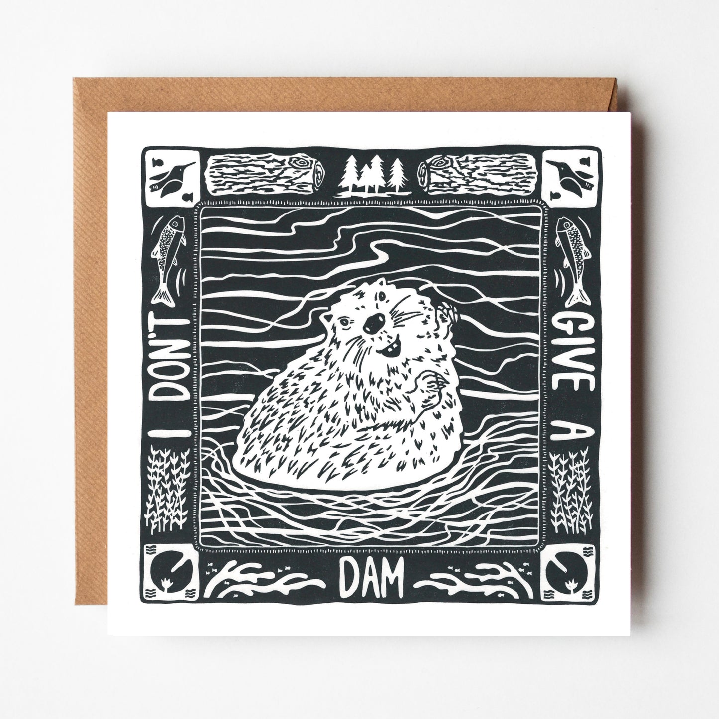 The Animal Collection - linocut animals - blank greeting cards