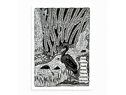The WORDS Collection - original linocut prints