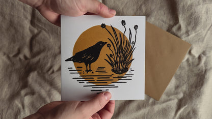 'Along the Coastal Path' Greeting Card on Recycled paper
