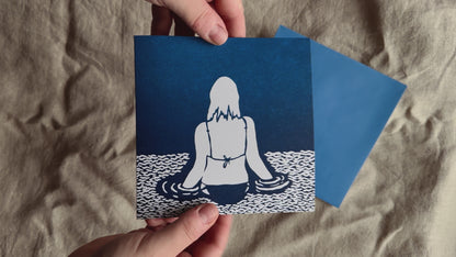 'Wild and Free' Greeting Card on Recycled paper