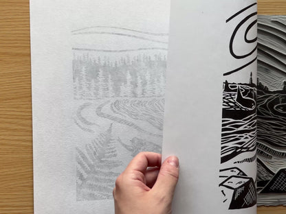 'Vancouver Island' limited edition linocut print